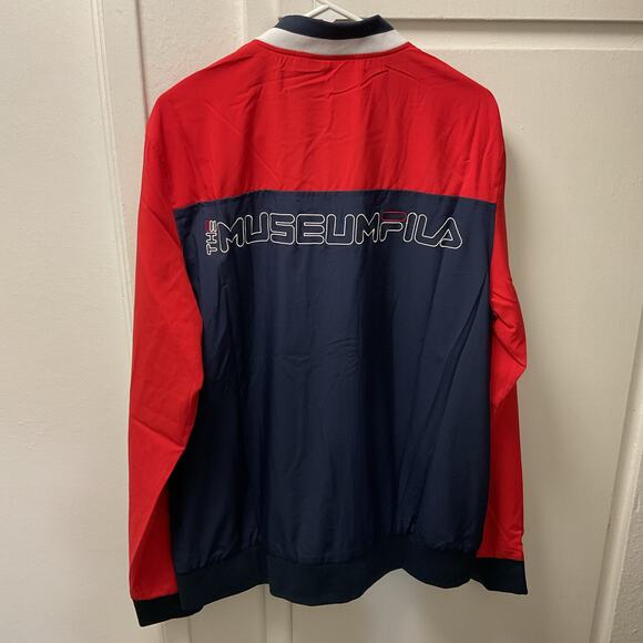 FILA The Museum Forfeit Retro Track Top Jacket Men Large Full Zip Windbreaker - Picture 2 of 4